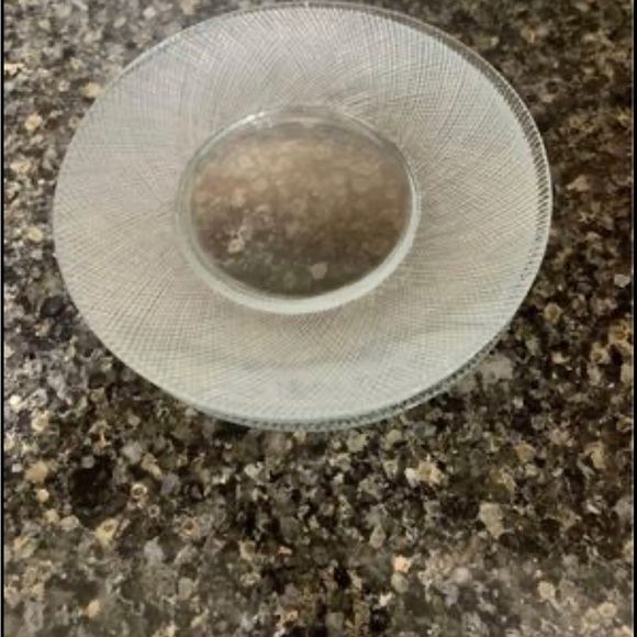 Set of 6 vintage clear 7 1/4” salad plates by Arcoroc diamond swirl pattern USA - Picture 8 of 10